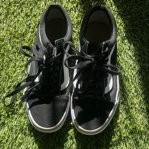 Vans Kids Black and White Sneakers